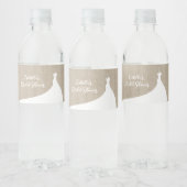 Étiquette Pour Bouteilles D'eau Élégant enrobage de Fête des mariées (Bouteilles)