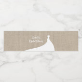 Étiquette Pour Bouteilles D'eau Élégant enrobage de Fête des mariées (Étiquettes simples)