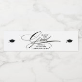 Étiquette Pour Bouteilles D'eau Élégant grade de calligraphie (Étiquettes simples)