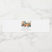 Étiquette Pour Bouteilles D'eau Élégant Shower de Mariage d'Automne (Étiquettes simples)