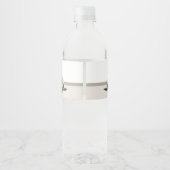 Étiquette Pour Bouteilles D'eau Elégante verdure Mémoire Mariage (Dos)