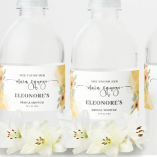 Étiquette Pour Bouteilles D'eau Elle a trouvé sa Fête des mariées principale Squee