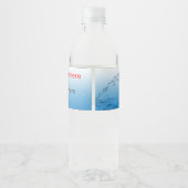 Étiquette Pour Bouteilles D'eau Emballage de bouteilles d'eau (Dos)