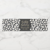 Étiquette Pour Bouteilles D'eau Empreinte de léopard soixante et sassy 60e anniver (Étiquettes simples)