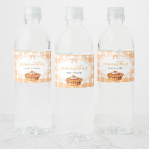 Étiquette Pour Bouteilles D'eau en vichy Baby shower à tarte Little Cutie