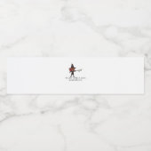 Étiquette Pour Bouteilles D'eau Encre de Whimsigoth - Forêts mystiques, Lunes et M (Étiquettes simples)