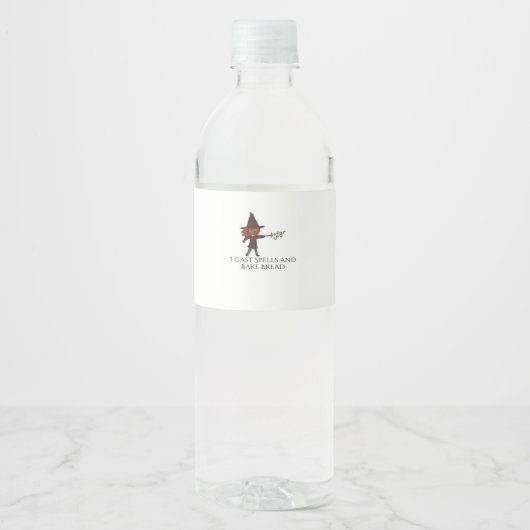 Étiquette Pour Bouteilles D'eau Encre de Whimsigoth - Forêts mystiques, Lunes et M (Devant)