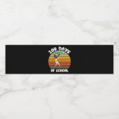 Étiquette Pour Bouteilles D'eau Enfants 100 Jours D'Écoles Garçons 100E Jour Baseb (Étiquettes simples)