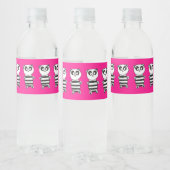Étiquette Pour Bouteilles D'eau Enfants Panda (Bouteilles)