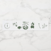 Étiquette Pour Bouteilles D'eau Enterrement de vie de jeune fille en camping Week- (Étiquettes simples)