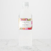 Étiquette Pour Bouteilles D'eau Eté Floral Jardin Mariage Faveurs (Devant)