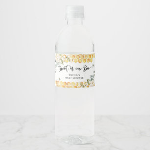 Étiquette Pour Bouteilles D'eau Étiquette bouteille d'eau baby shower d'abeilles
