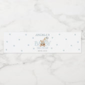 Étiquette Pour Bouteilles D'eau Étiquette de bouteille d'eau bleu Teddy Bear (Étiquettes simples)