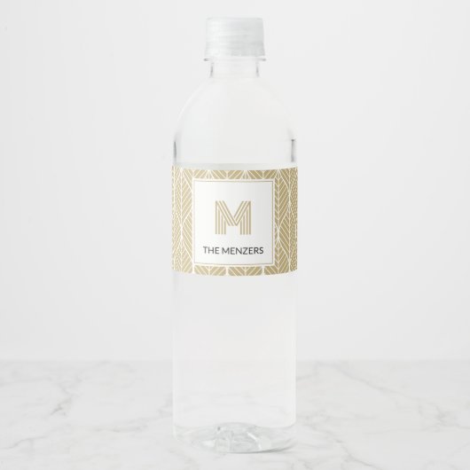 ÉTIQUETTE POUR BOUTEILLES D'EAU ÉTIQUETTE DE BOUTEILLE D'EAU CLASSIQUE (Devant)