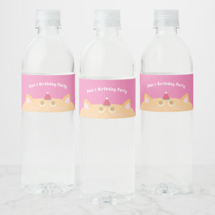 Étiquette Pour Bouteilles D'eau Étiquette de bouteille d'eau d'anniversaire de cha