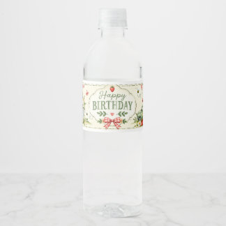 Étiquette Pour Bouteilles D'eau Étiquette de bouteille d'eau d'anniversaire Little