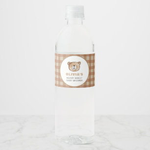 Étiquette Pour Bouteilles D'eau Étiquette de bouteille d'eau de Baby shower d'ours