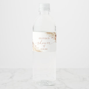 Étiquette Pour Bouteilles D'eau Étiquette de bouteille d'eau de douche Boho Herb