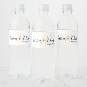 Étiquette Pour Bouteilles D'eau Étiquette de bouteille d'eau de mariage 011