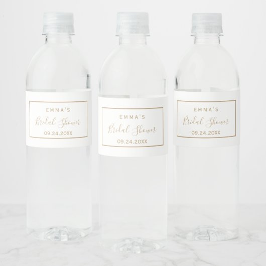 Étiquette Pour Bouteilles D'eau Étiquette de bouteille d'eau de mariage minimalist (Bouteilles)