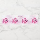 Étiquette Pour Bouteilles D'eau Étiquette de bouteille d'eau de poisson rose (Étiquettes simples)
