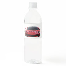 Étiquette de bouteille d'eau de voiture Conduisez