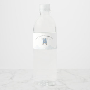 Étiquette Pour Bouteilles D'eau ÉTIQUETTE de bouteille d'eau Doljanchi coréen BLUE
