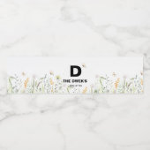 Étiquette Pour Bouteilles D'eau Étiquette de bouteille d'eau florale (Étiquettes simples)