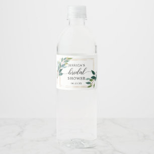 Étiquette Pour Bouteilles D'eau Étiquette de bouteille d'eau Garden Greens