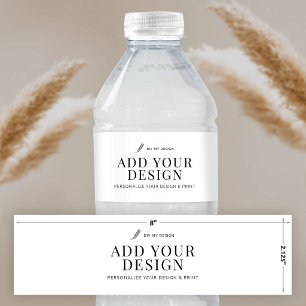 Étiquette Pour Bouteilles D'eau Étiquette de Bouteille d'Eau Impression Télécharge