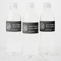 Étiquette de bouteille d'eau personnalisée pour en