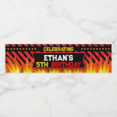 Étiquette Pour Bouteilles D'eau Étiquette de bouteille d'eau pompier (Étiquettes simples)