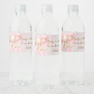 Étiquette Pour Bouteilles D'eau Étiquette de bouteille d'eau pour Baby Shower Ours
