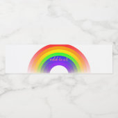 Étiquette Pour Bouteilles D'eau Étiquette de bouteille d'eau Rainbow couleurs (Étiquettes simples)