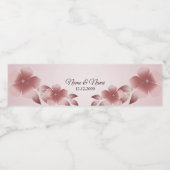 Étiquette Pour Bouteilles D'eau Étiquette de bouteille d'eau rose (Étiquettes simples)