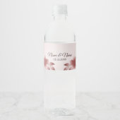 Étiquette Pour Bouteilles D'eau Étiquette de bouteille d'eau rose (Devant)