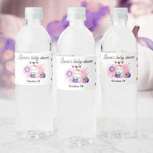Étiquette Pour Bouteilles D'eau Étiquette de bouteille d'eau rose Baby shower pour