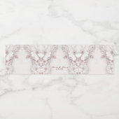 Étiquette Pour Bouteilles D'eau Étiquette de bouteille d'eau rose ivoire (Étiquettes simples)