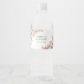 Étiquette Pour Bouteilles D'eau Étiquette de bouteille d'eau Rustique Mariage (Devant)