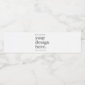 Étiquette Pour Bouteilles D'eau Étiquette de bouteille d'eau votre conception Télé (Étiquettes simples)