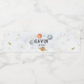 Étiquette Pour Bouteilles D'eau Étiquette d'eau spatiale (Étiquettes simples)