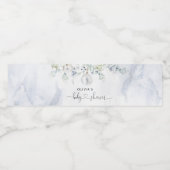 Étiquette Pour Bouteilles D'eau eucalyptus neutre pour les hommes (Étiquettes simples)