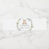 Étiquette Pour Bouteilles D'eau Eucalyptus petit ours genre révéler (Étiquettes simples)