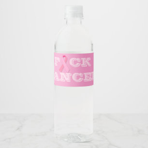 ÉTIQUETTE POUR BOUTEILLES D'EAU F CANCER DU CK