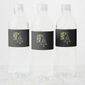 Étiquette Pour Bouteilles D'eau Faisons un Noël drôle (Bouteilles)