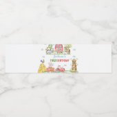 Étiquette Pour Bouteilles D'eau Farm Animals Barnyard Birthday Party (Étiquettes simples)