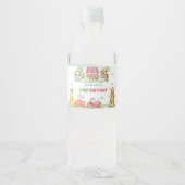 Étiquette Pour Bouteilles D'eau Farm Animals Barnyard Birthday Party (Devant)