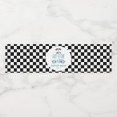 Étiquette Pour Bouteilles D'eau Fast & Five Blue Race Car 5e fête d'anniversaire (Étiquettes simples)