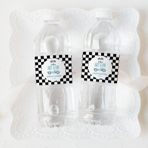 Étiquette Pour Bouteilles D'eau Fast & Five Blue Race Car 5e fête d'anniversaire