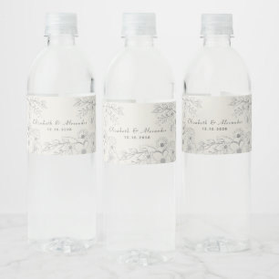 Étiquette Pour Bouteilles D'eau Faveur de mariage personnalisée